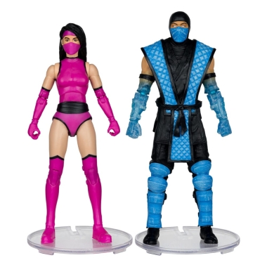 Mortal Kombat Set 2 figurine articulate Sub-Zero vs. Mileena (Klassiks) 18 cm