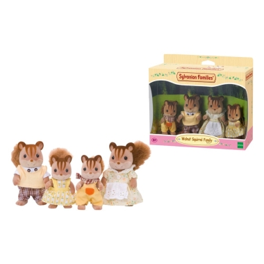 Sylvanian Families: Set de 4 figurine (Familia de veverite) 7 cm 