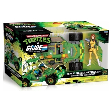 Teenage Mutant Ninja Turtles x G.I. Joe Crossover Classics Vehicul A.W.E. Shell-Striker cu figurina