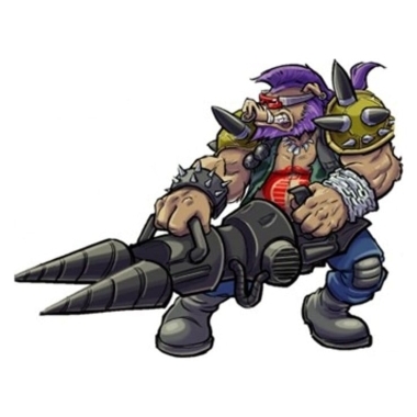 Teenage Mutant Ninja Turtles x G.I. Joe Crossover Classics Figurina articulata Rocksteady x Dreadnok Buzzer 12 cm