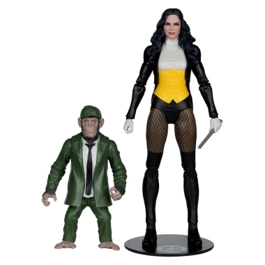 DC Multiverse McFarlane Collector Edition #53 Figurina articulata Zatanna with Detective Chimp 18 cm