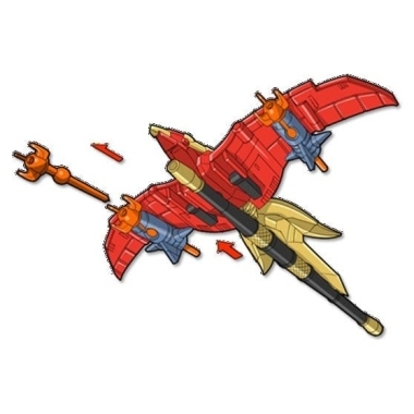 Mighty Morphin Power Rangers Figurina articulata Thunderzord Firebird