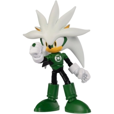  DC x Sonic the Hedgehog Figurina articulata Silver as Green Lantern 13cm
