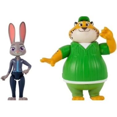 Zootropolis Set 2 figurine articulate Judy Hopps & Clawhauser  8cm