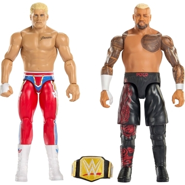 WWE Main Event  Set 2 figurine articulate Cody Rhodes & Solo Sikoa 15 cm