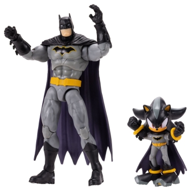 DC x Sonic the Hedgehog Set 2 figurne articulate Shadow & Batman 