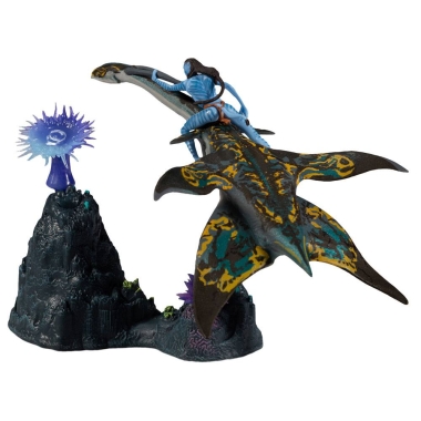  Avatar: The Way of Water Figurine articulate (Deluxe Medium) Neteyam & Ilu