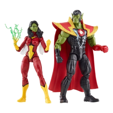 Avengers Marvel Legends Set 2 figurine articulate Skrull Queen & Super-Skrull 15 cm