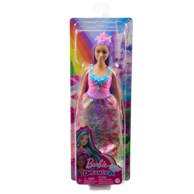 Barbie Dreamtopia papusa printesa cu par mov