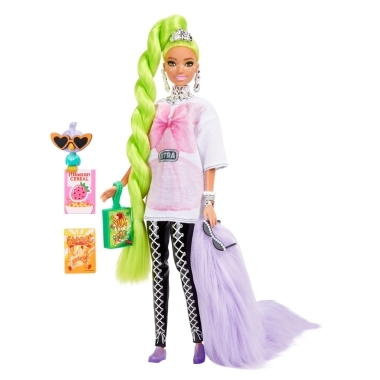 Barbie Extra cu par verde neon