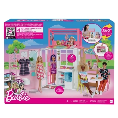 Barbie set casa Barbie cu 4 camere