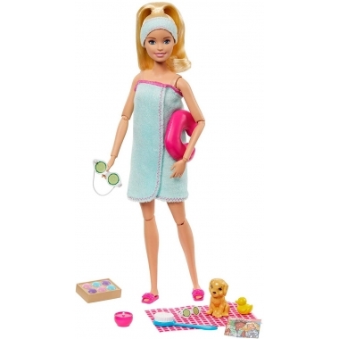 Barbie - set de joaca cu accesorii wellness si spa