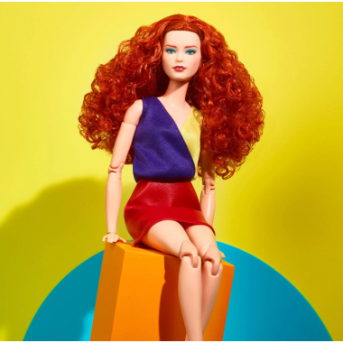 Barbie Signature Barbie Looks Doll Model #13 Red Hair, Red Skirt