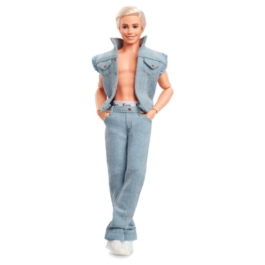 Barbie The Movie Doll Ken Wearing Denim Matching Set