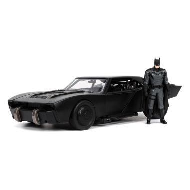 Batman 2022 Hollywood Rides Diecast Model 1/24 2022 Batmobile cu figurina Batman