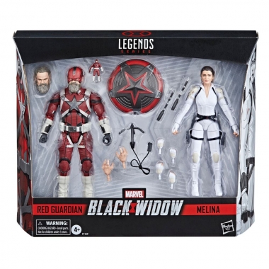 Black Widow Marvel Legends Action Figure 2-Pack 2021 Red Guardian & Melina 15 cm