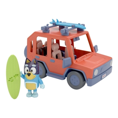 Bluey Figurina articulata Bluey cu vehicul Family Cruiser 