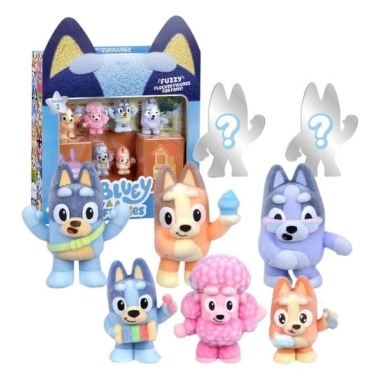 Bluey Set de figurine articulate Deluxe Fuzzies 
