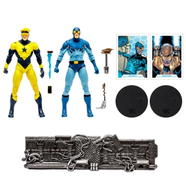 DC Collector Set 2 figurine articulateBlue Beetle & Booster Gold 18 cm