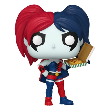 DC Comics: Harley Quinn Takeover POP! Figurina vinil Harley with Pizza 9 cm
