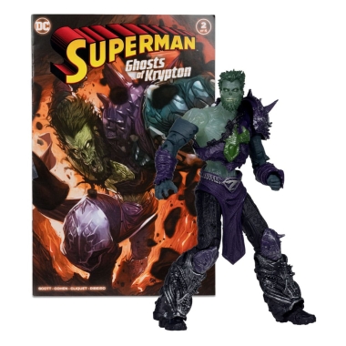 DC Direct Figurina articulata & Comic Book Wave 5 Ghost of Zod (Gold Label) (Ghosts of Krypton) 18 cm