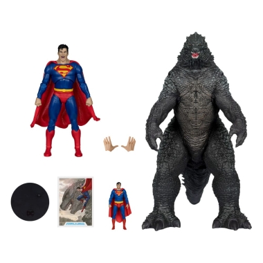 DC Justice League Monsterverse DC Multiverse Set 2 figurine articulate Superman Vs. Godzilla 30 cm