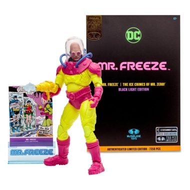 DC Multiverse Figurina articulata Mr. Freeze (Black Light) (Gold Label) 18 cm