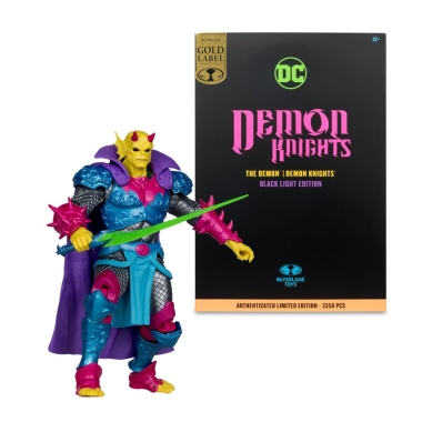DC Multiverse Figurina articulata The Demon (Demon Knights) Black Light Edition (Gold Label) 18 cm