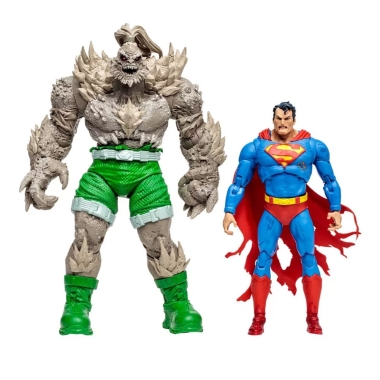 DC Multiverse Set 2 figurine articulate Superman vs Doomsday (Gold Label) 18 cm