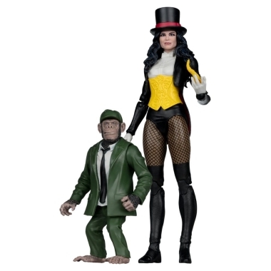 DC Multiverse McFarlane Collector Edition #53 Figurina articulata Zatanna with Detective Chimp 18 cm