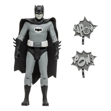 DC Retro Action Figure Batman 66 Batman (Black & White TV Variant) 15 cm