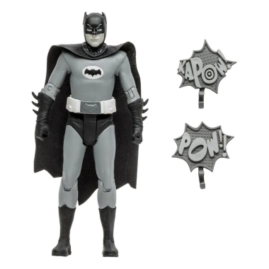 DC Retro 66 Batman Figurina articulata Batman (Black & White TV Variant) 15 cm