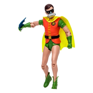 DC Retro Figurina articulata Batman 66 Robin cu masca de oxigen 15 cm