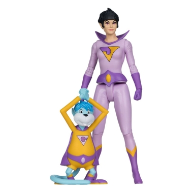 DC Retro Super Friends Figurina articulata Jayna & Gleek (Red Platinum Edition) 15 cm