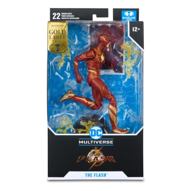 DC The Flash Movie Figurina articulata The Flash (Speed Force Variant) (Gold Label) 18 cm