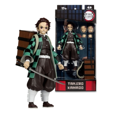 Demon Slayer: Kimetsu no Yaiba Figurina articulata Tanjiro Kamado (with Nezuko Box) (Season 3) 18 cm