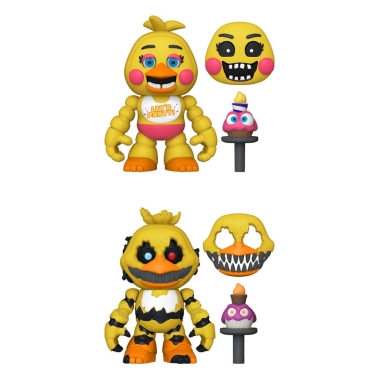 Five Nights at Freddy's Snap Figurine Nightmare Chica & Toy Chica 9 cm