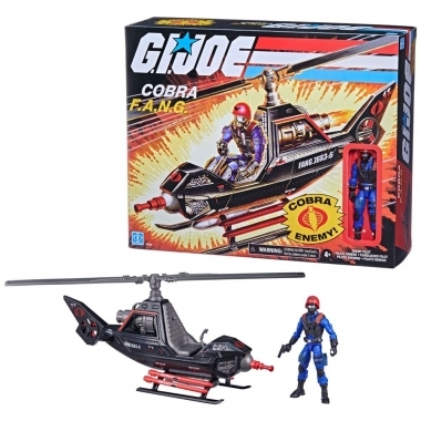 G.I. Joe Retro Collection Series - Set vehicul Cobra F.A.N.G. si Figurina 10 cm