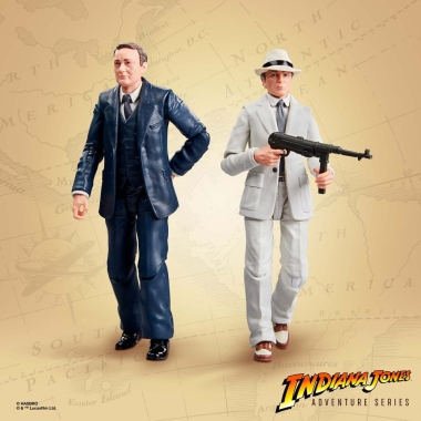 Indiana Jones Adventure Series Set 2 figurine articulates Marcus Brody & René Belloq (Ark Showdown) (Raiders of the Lost Ark) 15 cm