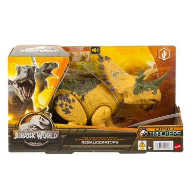 Jurassic World Dino Trackers  Figurina articulata Wild Roar Regaliceratops 33cm