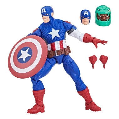 Marvel Legends Avengers Figurina articulata Ultimate Captain America (Puff Adder BAF) 15 cm 