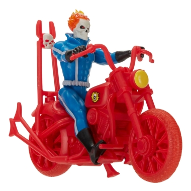 Marvel Legends Retro Collection Vehicul si figurina articulata Ghost Rider 10 cm