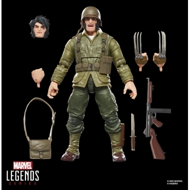 Marvel Legends Series Figurina articulata Wolverine (WWII Logan) (Build a figure Executioner) 15cm