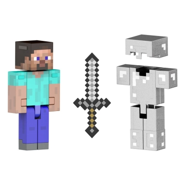 Minecraft Diamond Level Figurina articulata Steve 14 cm