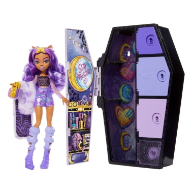 Monster High: Skulltimate secrets Fearidescent Papusa Clawdeen Wolf cu accesorii