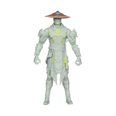 Mortal Kombat Glow in the Dark Edition Figurina articulata Raiden (Gold Label) 18 cm