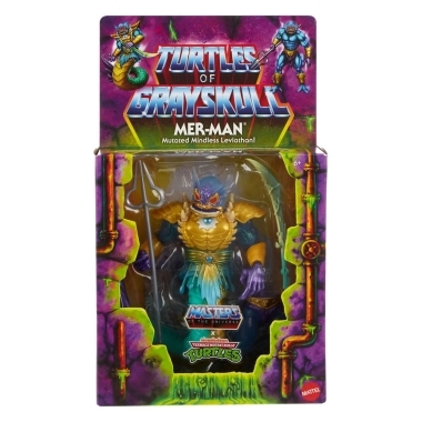 MOTU x TMNT: Turtles of Grayskull Figurina articulata Deluxe Mer-Man 14 cm