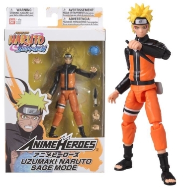 Naruto Shippuden Anime Heroes Figurina articulata Uzumaki Naruto Sage Mode 15 cm