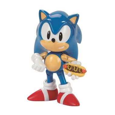  Sonic the Hedgehog Figurina Classic Sonic cu Chili Dog 6.5 cm