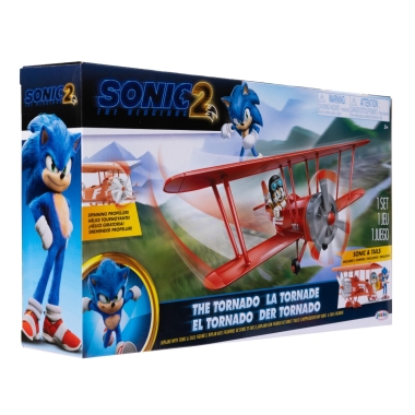  Sonic the Hedgehog 2 (Movie) Set The Tornado Biplan (include figurine Sonic si Tails)